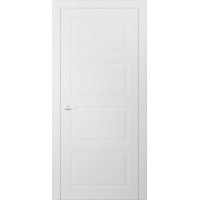 Дверь межкомнатная, Классика-4 ДГ, Белая эмаль