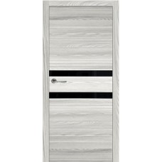 Каталог,Дверь межкомнатная, Новелла-2, Черный лакобель, Лиственница Серая