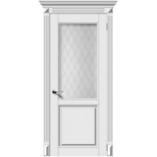 Каталог,Межкомнатная дверь Прага ДО, эмаль белая