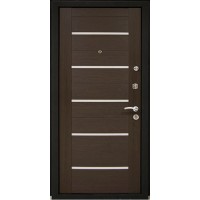 Утепленная входная дверь Титан Мск Тop M-41, черный шелк / венге