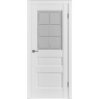 Межкомнатная дверь Emalex 3 ДО, Айс белый