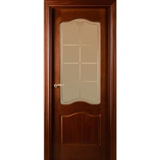 Каталог,Ярославские двери Модель 737 ПО рисунок 22, красное дерево (темный)