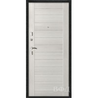 Входная металлическая дверь Стандарт - Графит / Лайн 6 Bianco