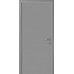 Влагостойкая композитная пластиковая дверь, гладкая, цвет серый RAL 7040
