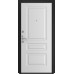 Дверь Титан Мск - Lux-3 B, Cеребрянный антик/ Эмаль 16 мм. панель L-2, белый
