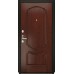 Дверь Титан Мск - Lux-3 B, Cеребрянный антик/ Панель шпонированная Венеция, красное дерево
