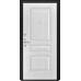 Дверь Титан Мск - Lux-3 B, Cеребрянный антик/ Панель шпонированная Атлант-2, белый ясень
