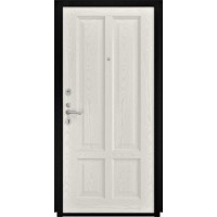 Дверь Титан Мск - Lux-3 B, Cеребрянный антик/ Панель шпонированная Титан-3, дуб RAL9010
