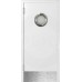 Влагостойкая композитная пластиковая маятниковая дверь, с металлическим иллюминатором, белая