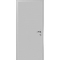 Влагостойкая композитная пластиковая дверь 1000 мм., гладкая, цвет серый RAL 7035