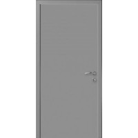 Влагостойкая композитная пластиковая дверь 1100 мм., гладкая, цвет серый RAL 7040