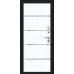 Дверь Титан Мск - Лайн, Букле черное/ Snow Art