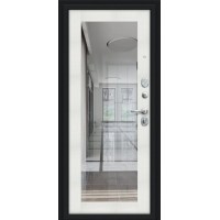 Дверь Титан Мск - Флэш, Букле черное/ Bianco Veralinga