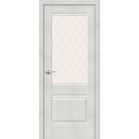 Дверь межкомнатная, эко шпон Прима-3 White Сrystal, Bianco Veralinga