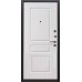 Входная металлическая дверь, Стронг 100, Черное серебро / Белый матовый