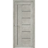 Дверь межкомнатная, Лофт -3 Мателюкс Графит, экошпон, Бетон светло-серый