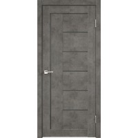 Дверь межкомнатная, Лофт -3 Мателюкс Графит, экошпон, Бетон темно-серый