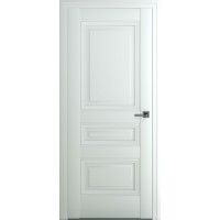 Межкомнатная дверь Ампир В3 ДГ, Экошпон, матовый белый