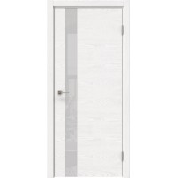 Межкомнатная дверь Dorsum 1.1Н Lacobel белый, горизонтальный шпон, ясень белый