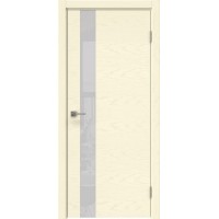Межкомнатная дверь Dorsum 1.1Н Lacobel Белый, горизонтальный шпон, ясень ваниль