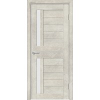 Межкомнатная дверь VS-4 ДО белое матовое, пвх, бетон светлый