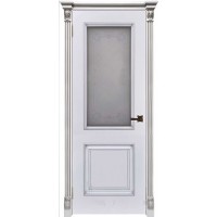 Ульяновские двери, Багет-32 ДО, эмаль белая патина серебро