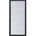 Входная дверь Титан Мск «ДК1 Design», 3-К, черный кварц / 01 у 757 Белый матовый