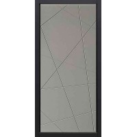 Входная дверь Титан Мск «ДК1 Design», 3-К, черный кварц / 01 у 655 Лофт капучино