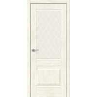 Дверь межкомнатная, эко шпон Прима-3 White Сrystal, Nordic Oak