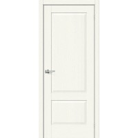 Дверь межкомнатная, эко шпон Прима-12, White Wood