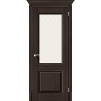 Дверь межкомнатная Классико 33 Wenge Veralinga / White Сrystal