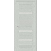 Дверь межкомнатная, эко шпон модель-28, Grey Wood