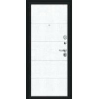 Дверь Титан Мск - Граффити-1, Букле черное/Snow Art