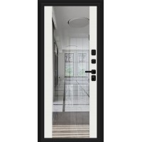 Дверь Титан Мск - Лайнер-3, Total Black/Off-white