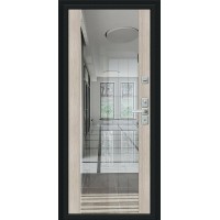 Дверь Титан Мск - Глори, Букле черное/Cappuccino Veralinga