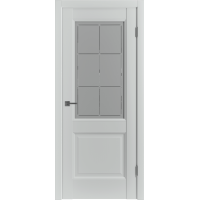 Межкомнатная дверь Emalex Steel 2 ДО, стальной белый