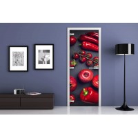 Межкомнатная стеклянная дверь Серия c Фотопечатью FRUITE 13