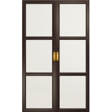 Каталог,Раздвижная перегородка Трио, эвкалипт, белый триплекс