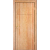 Белорусская дверь Мадера Дизайн 77 ДГФ, светлый орех, массив ольхи