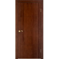 Белорусская дверь Мадера Дизайн 77 ДГФ, темный орех, массив ольхи