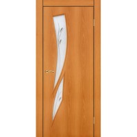 Дверь Ламинированная модель 8 Ф, фьюзинг, миланский орех