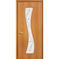 Дверь Ламинированная модель 11 Ф, фьюзинг, миланский орех
