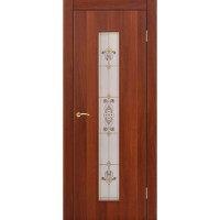 Дверь Ламинированная модель 23 Х рисунок, итальянский орех