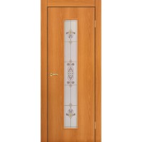 Дверь Ламинированная модель 23 Х рисунок, миланский орех