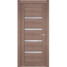 Межкомнатные двери,Новгородская дверь, модель 121 сатинат белый, дуб капучино
