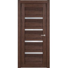 Межкомнатные двери,Новгородская дверь, модель 121 сатинат белый, орех