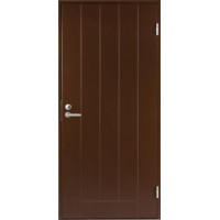 Утепленная финская входная дверь В0010 коричневый