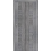 Дверь складная, межкомнатная, Порта-21, Grey Veralinga