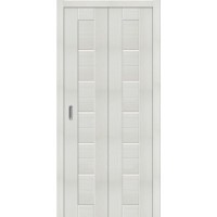 Дверь складная, межкомнатная, Модель-22 Magic Fog, Bianco Veralinga