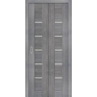 Дверь складная, межкомнатная, Порта-22 Magic Fog, Grey Veralinga